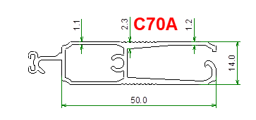 Nan cửa cuốn C70A