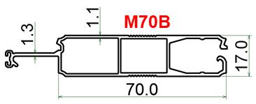 Mặt Cắt Nan Austdoor M70B