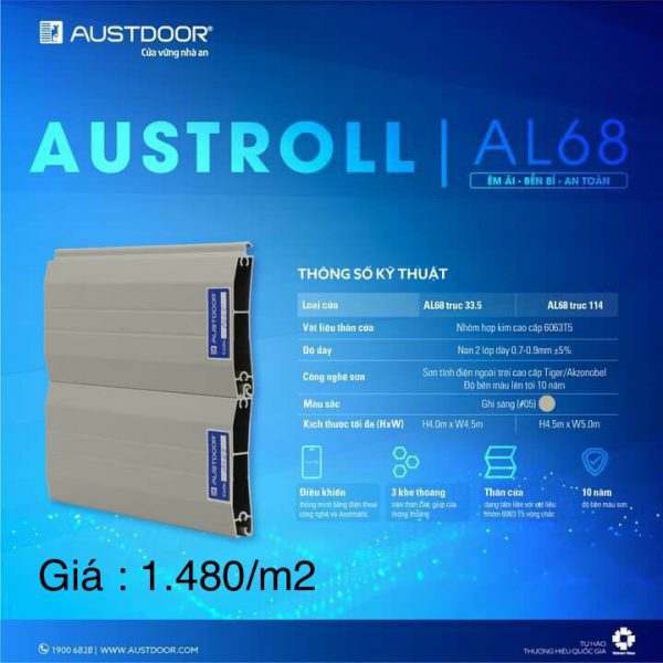 cửa cuốn austdoor al68