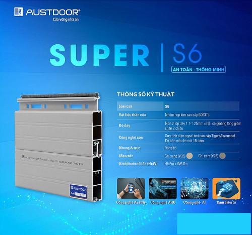 Cửa cuốn khe thoáng Super S6