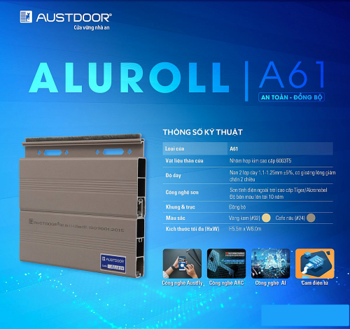 Cửa Cuốn Austdoor Khe Thoáng A61