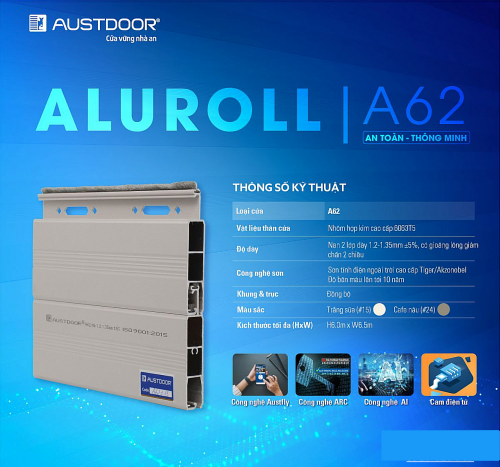 Cửa Cuốn Austdoor Khe Thoáng A62